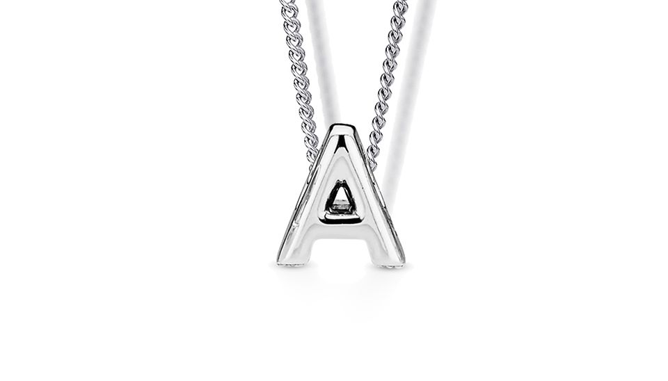 MOM Pendant Block Letter Necklace with Swarovski crystal - Controse