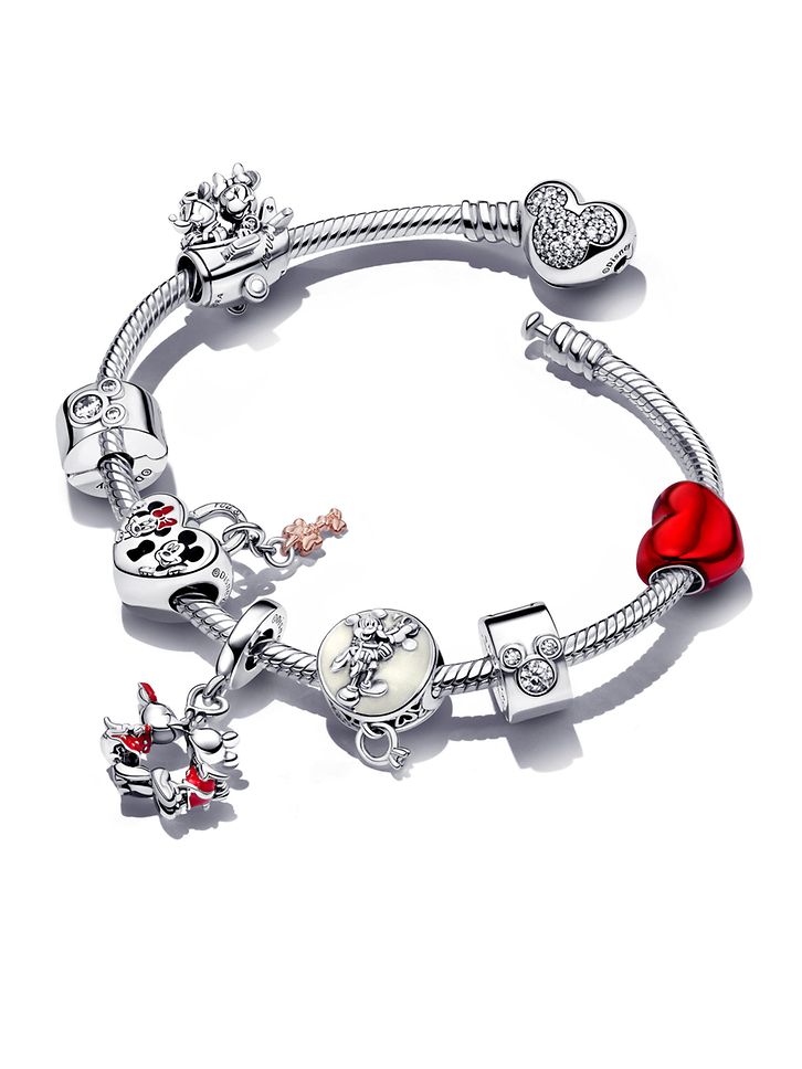 Disney Mickey Mouse & Minnie Mouse Airplane Charm