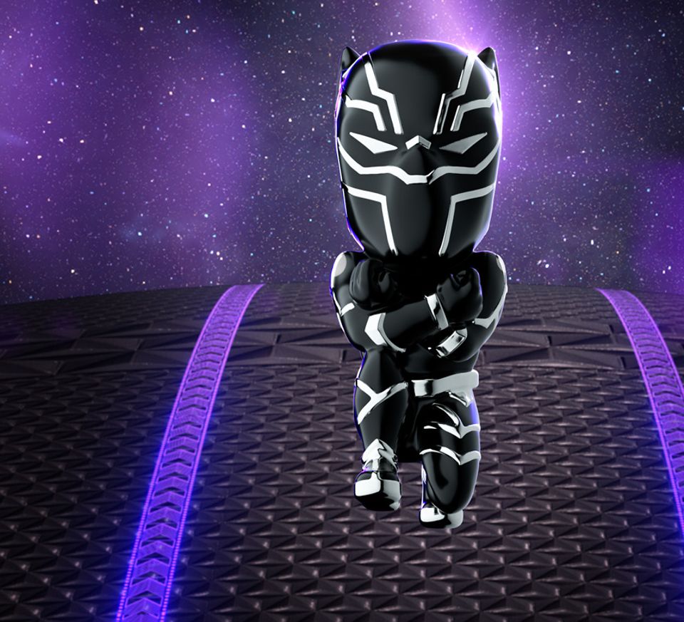 Avengers-inspired Charms - Black Panther CharmWear the colours of your heroes with action-packed charms and an Avengers-inspired bracelet from Marvel x Pandora. Smash your style and bring the action!
