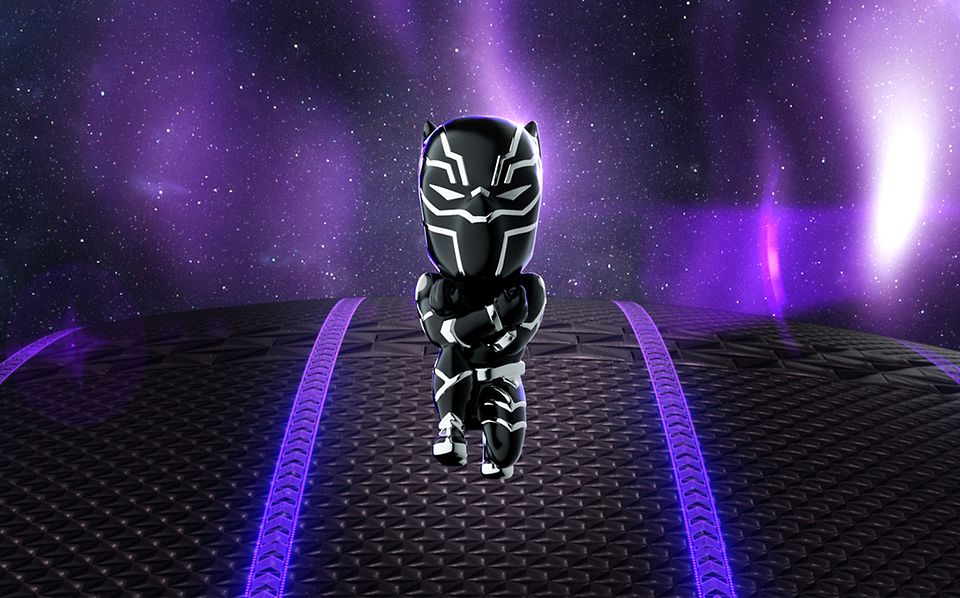 Avengers-inspired Charms - Black Panther CharmWear the colors of your heroes with action-packed charms and an Avengers-inspired bracelet from Marvel x Pandora. Smash your style and bring the action!