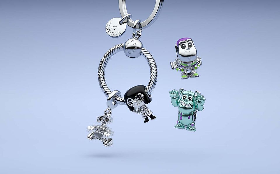 Hanging charms from Pixar collection of Pandora Disney