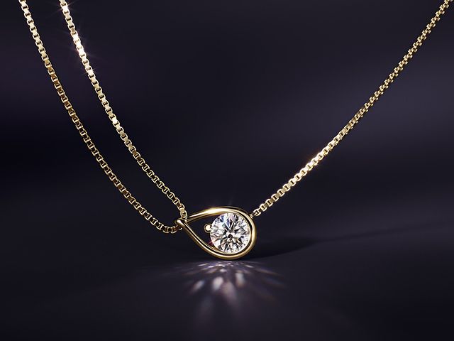 Lab-grown diamonds by Pandora necklace 14k solid gold