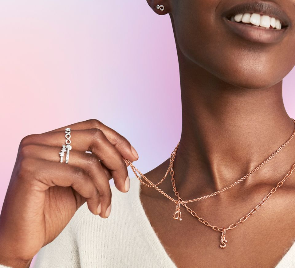 Krystal London Swarovski Crystal E Pendant necklace | ASOS