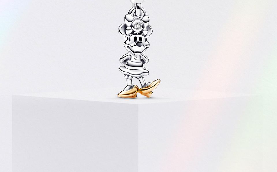 Disney x Pandora sterling silver Minnie Mouse charm for Disney 100