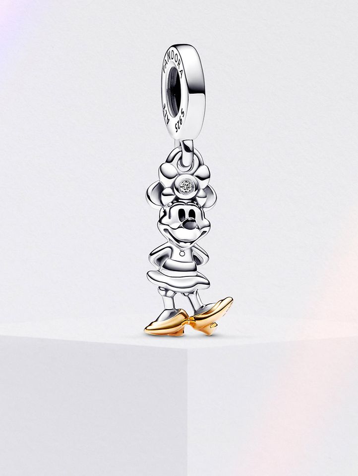 Disney x Pandora sterling silver Minnie Mouse charm for Disney 100