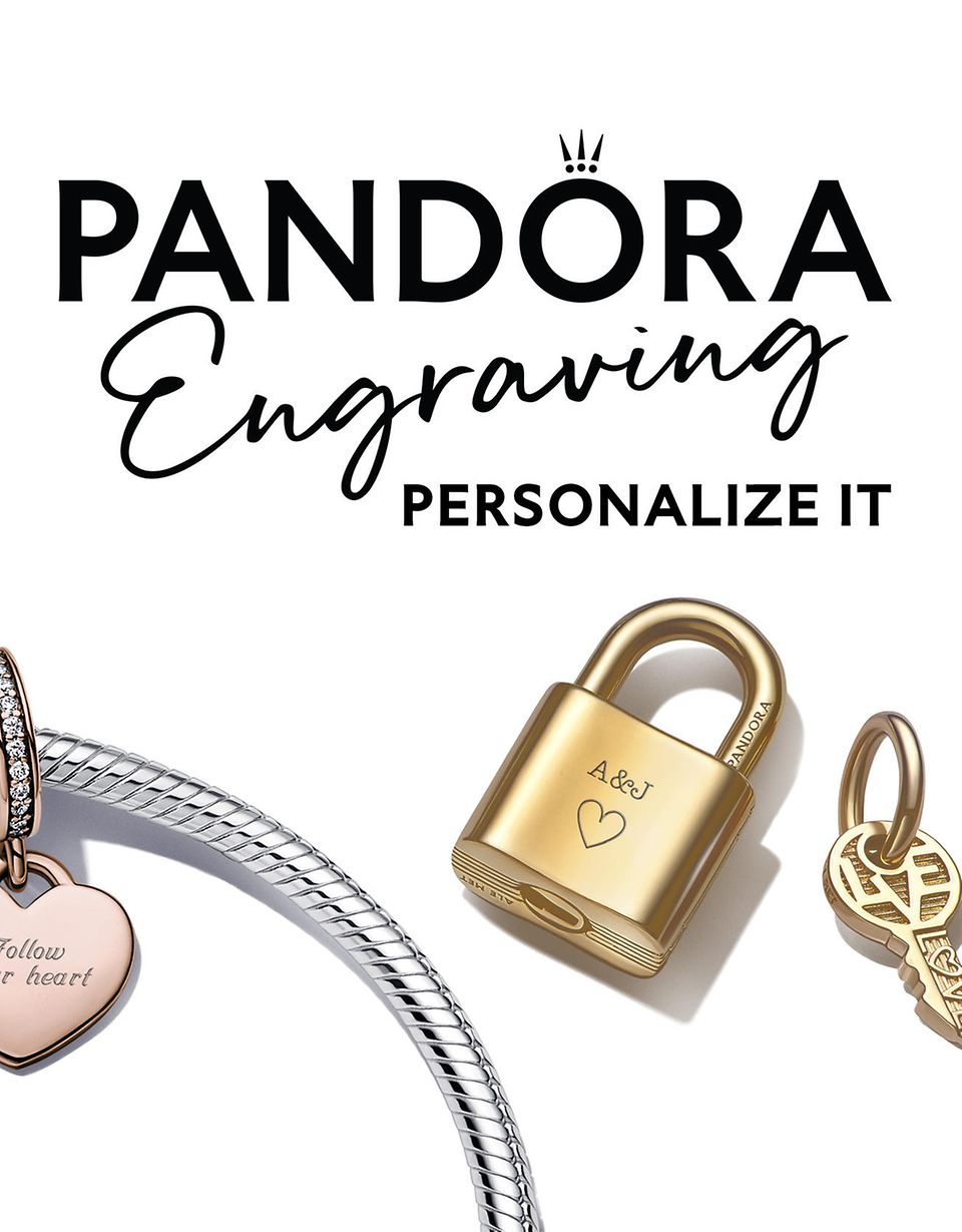 indlæg Mægtig kalligraf Engraved Jewelry Charms | In Store Engraving | Pandora US
