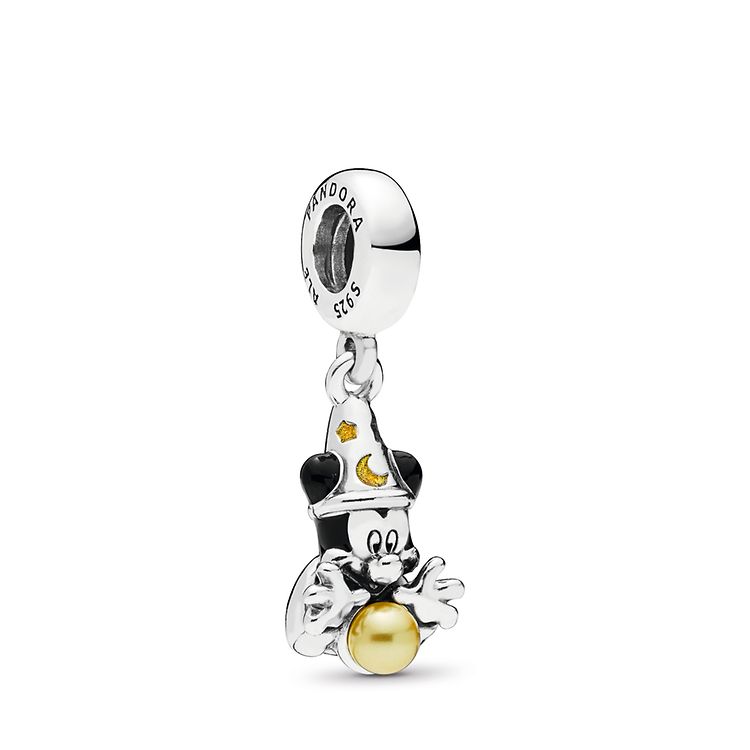 Laquered artificial pearl mickey
