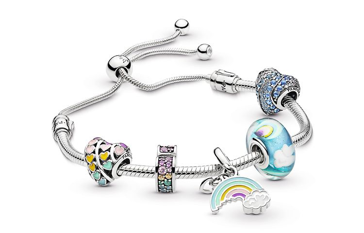 ranbow bracelet glass design
