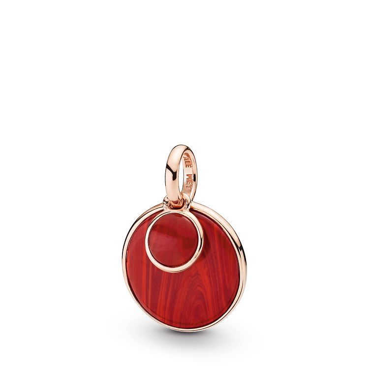 no two pieces - red pendant