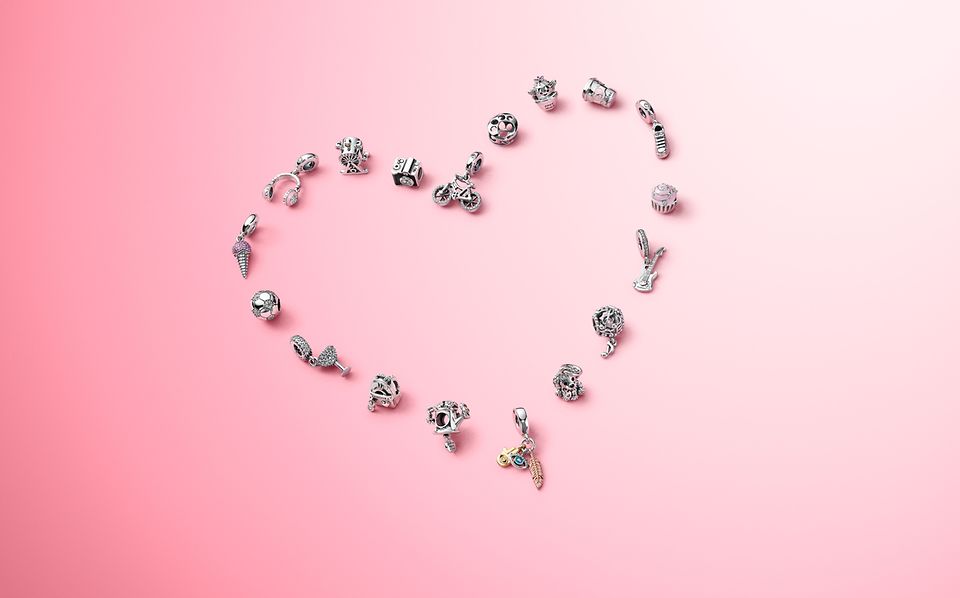 Wear charms that highlight what you love with the Pandora Passions collection.